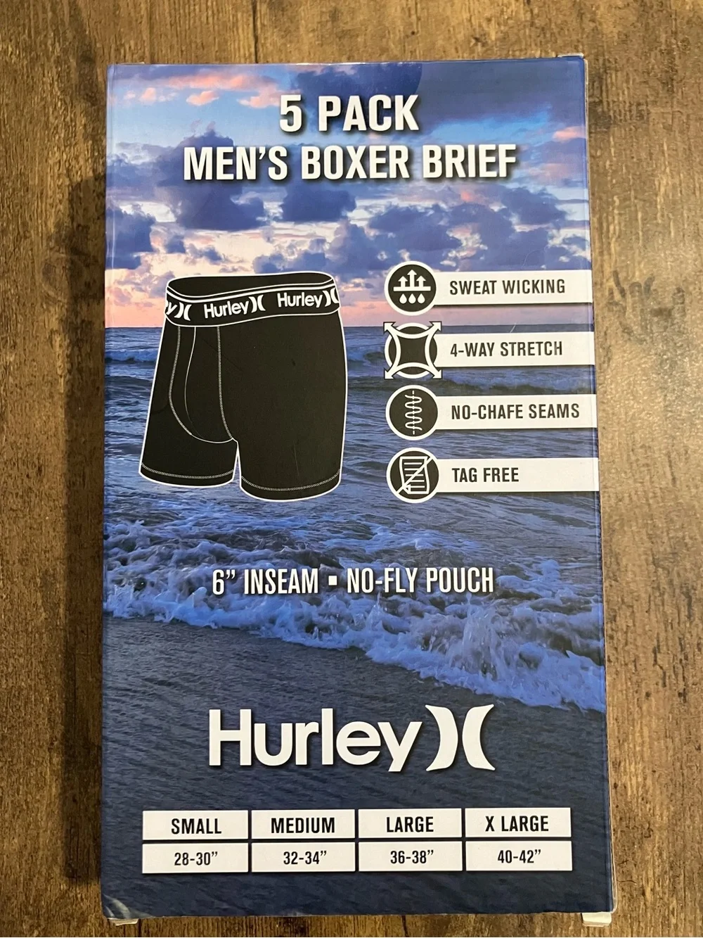 Hurley boxer briefs 5x
